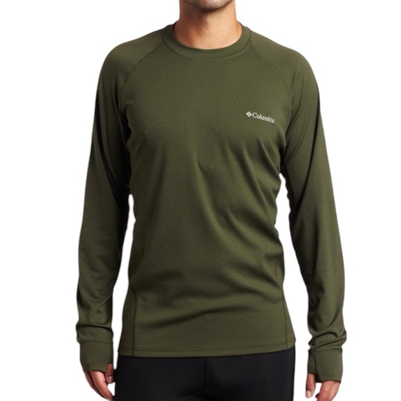 Columbia Men's Big Carve Wicking Thermal Long Sleeve Green Pullover Size XXL - Picture 1 of 11